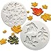 Pumpkin Maple Leaves Mold-YAWOOYA Fall Fondant Molds Silicone for Fall Harvest Thanksgiving Halloween Cake Decorations Mold Chocolate Candy Clay Tools