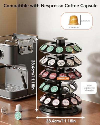 Support de capsules de café pour ranger 60 dosettes Nespresso Vertuo Line