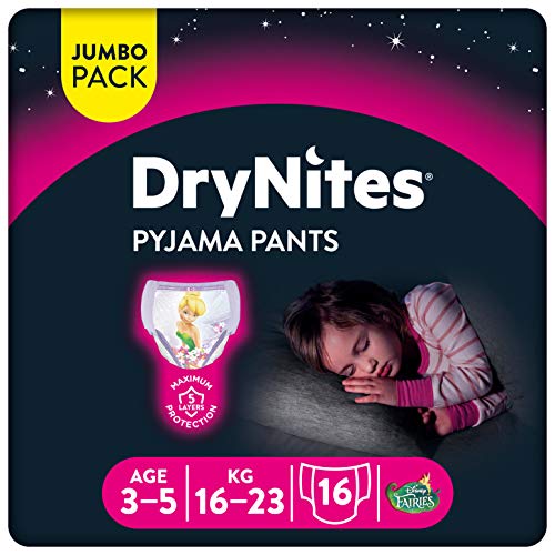 Drynites - Braguitas Absorbentes, 3-5, Niña, 16 Unidades