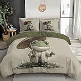 Design Moderne & Motif Animalier:Le Motif 3D Parapluie Grenouille Imprimé Apporte Une Touche Décorative Unique Et Tendance à Votre Chambre Avec Des Animaux Amusants Et Colorés. Grâce Aux Couleurs Résistantes Et à La Qualité D’impression Durable, Ce Linge De Lit S’adapte Facilement à Différents Styles D’intérieur.