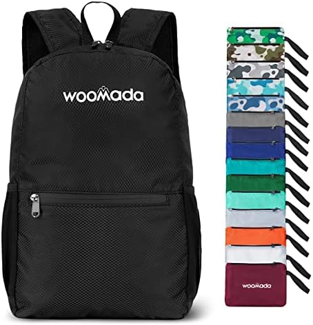 WOOMADA 17L Ultra Lightweight Packable Durable Waterproof Travel Hiking Backpack Daypack for Men Women