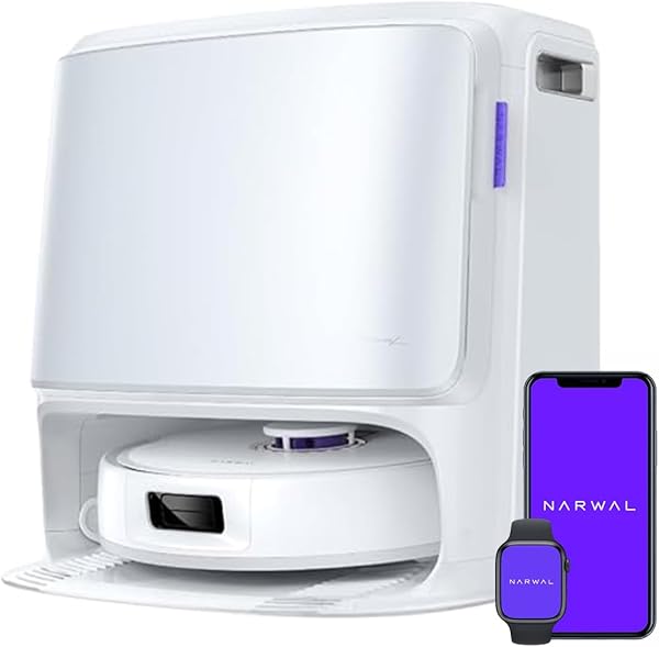 NARWAL Freo X10 Pro Robotic Vacuum Cleaner for Home, 11,000Pa Suction, Self-Cleaning & AI Powered Base, E