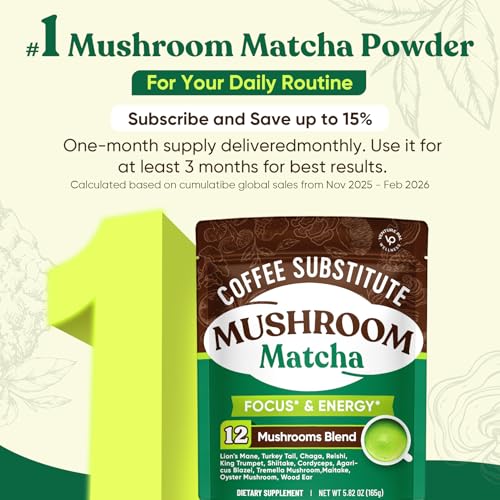 Venture Pal Ceremonial Grade Matcha with Mushrooms