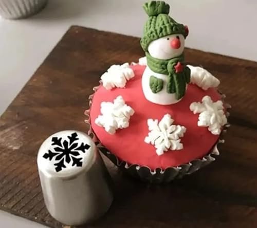 Kit Bicos De Confeitar Russo Decorativos Natalino Inox 6 Pçs