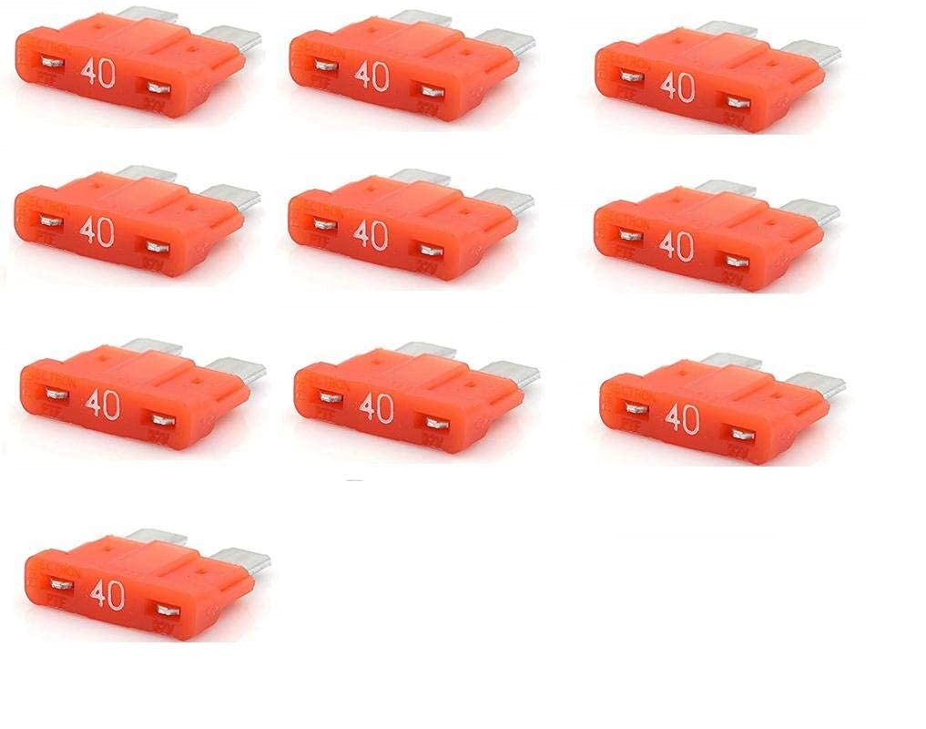 Solvo fuse 40 AMP MIDI BLADE (ATO/ATC) FUSE-40 AMP Bladeset Original Flat fuse for Car Bike Inverters and Charger (Pack of 10)-picture-31