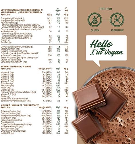 NUPO One Meal + Prime Vegan Powder - Chocolate Bliss I Tasty Meal Replacement Shakes for a Balanced Diet Plan I High in Protein I No Added sugars I 24 Vitamins and Minerals I 360g