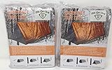 PSA Ops Gear Emergency Shelter Tent (Twin Pack - Set of 2) Mylar Tube Tent for Survival + Paracord (Each fits 2 Adults)