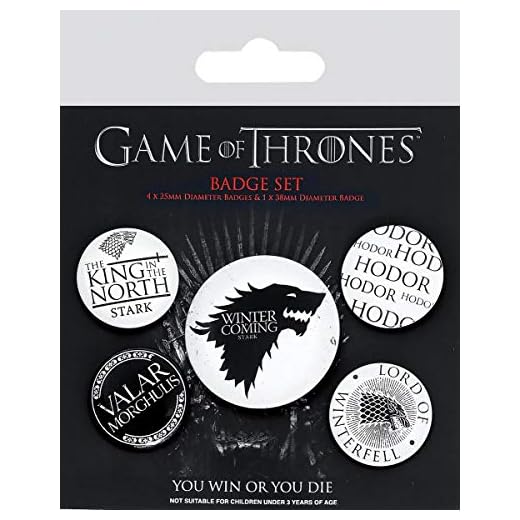 Pyramid International RD-RS461140 Insignia de Game of Thrones Winter is Coming, Multicolor, 10 Inches
