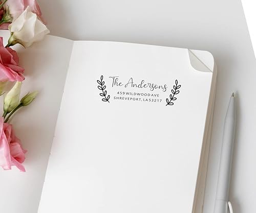 Miniatura 8 de Sellos de dirección personalizados autoentintados, 7 diseños para elegir. Sello de dirección de devolución, sello autoentintado, sello