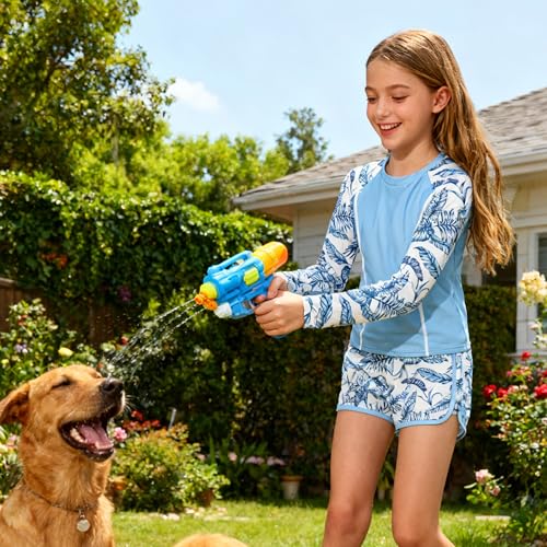 Image of Vogseek Girls Rash Guard Swimsuits 2 Piece Bathing Suit UPF 50+ Summer Swimwear Size 7-12T