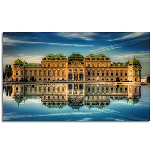 Canvas Wall Art Vienna Belvedere Palace Pictures Posters Printing Large Prints Wall Decor Unframed 42"x24"