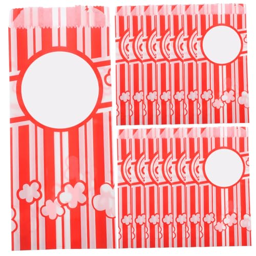 Gatuida 30Pcs Popcorn Bags for Individual Servings Stylish Popcorn Snack Packaging for Home Theaters Parties and Cinemas Oil Resistant Holders
