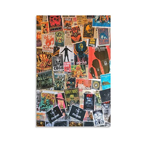 Rock Album Copertina Collage 60 x 90 cm