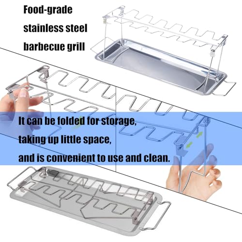 Support ribs en acier de qualité supérieure avec bac récupérateur de graisse
