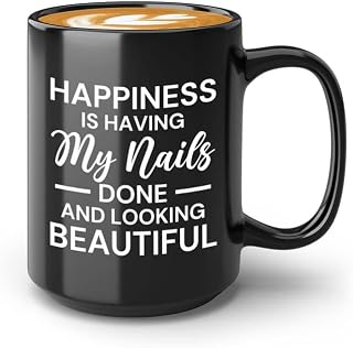 Nail Technician Coffee Mug 11oz Black My Nails Done Salon Girl Women Manicurists Beautician Barber Artist Estheticians Boss