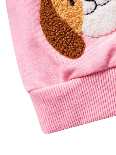 Image of Little Girls Outfits 2 Piece Toddler Long Sleeve Sweatshirt Leggings Pants Fall Winter Clothing Set 2-10 Years