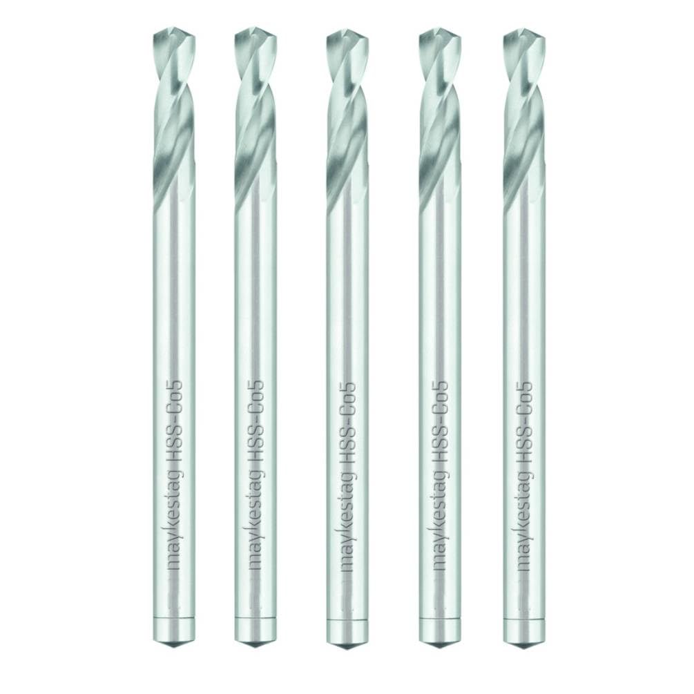 5 Brocas helicoidales HSS Cobalto - Inox, Hardox, Aceros muy duros 135° D. 11 x Lt. 142 x Lu. 47 x Q. 11 mm x Z2 - Diamwood