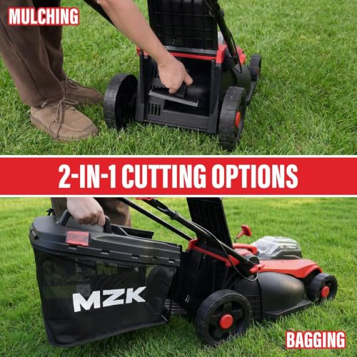 MZK 40V 16-Inch 2-in-1 Lawn Mower, Brushless Cordless Push Mower by MZK - Used condition - Image 7