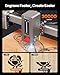 VEVOR Laser Engraver, 20W, Laser Engraving and Cutting Machine with Enclosure Camera, Laser Cutter, 15.7 x 15.7 in Working Area, 30000 mm/min, for Wood, Leather, Glass, Paper, Certain Metal, Class 1