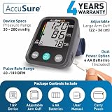 AccuSure AS9 Automatic BP Monitor, Large Display, USB-C, 4-Year Warranty — view 4