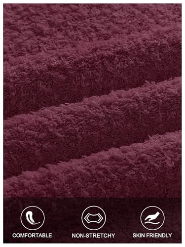 طقم ملابس شتوية منفوشة من قطعتين لخريف 2025 للنساء باكمام طويلة ورقبة على شكل قارب وتنورة ماكسي متطابقة من ميروكيتي، لون نبيتي، مقاس M