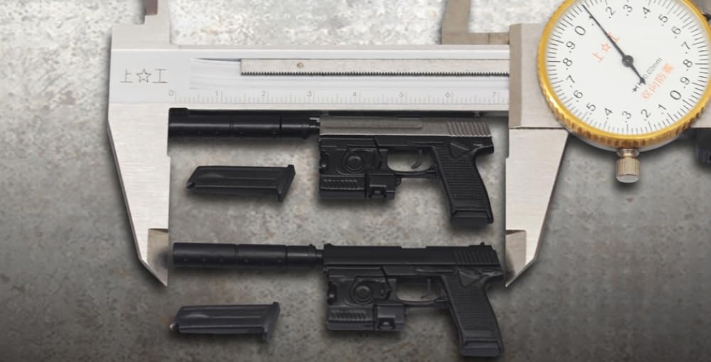 Accessorio Action Figure Militare Pistola Giocattolo In Scala 1/6 - Per