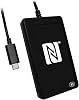 ACS ACR1252U-MF USB Proximity Tag Reader NFC III Card Reader NFC Tag Contactless Card Reader Writer, Black USB-C