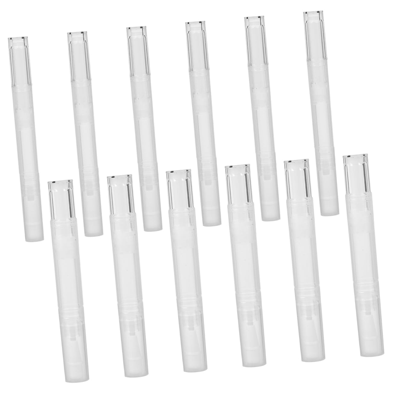 Outanaya 24pcs Nail Oil Pens Transparent Containers for Nail Art Cuticle Oil Brush Tip Leak Design for Easy Application