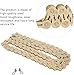 Harpra Bicycle Chain - High Strength 9 Speed Chain for Mountain Bikes with Hollow Derailleur - 116 Links (Gold)