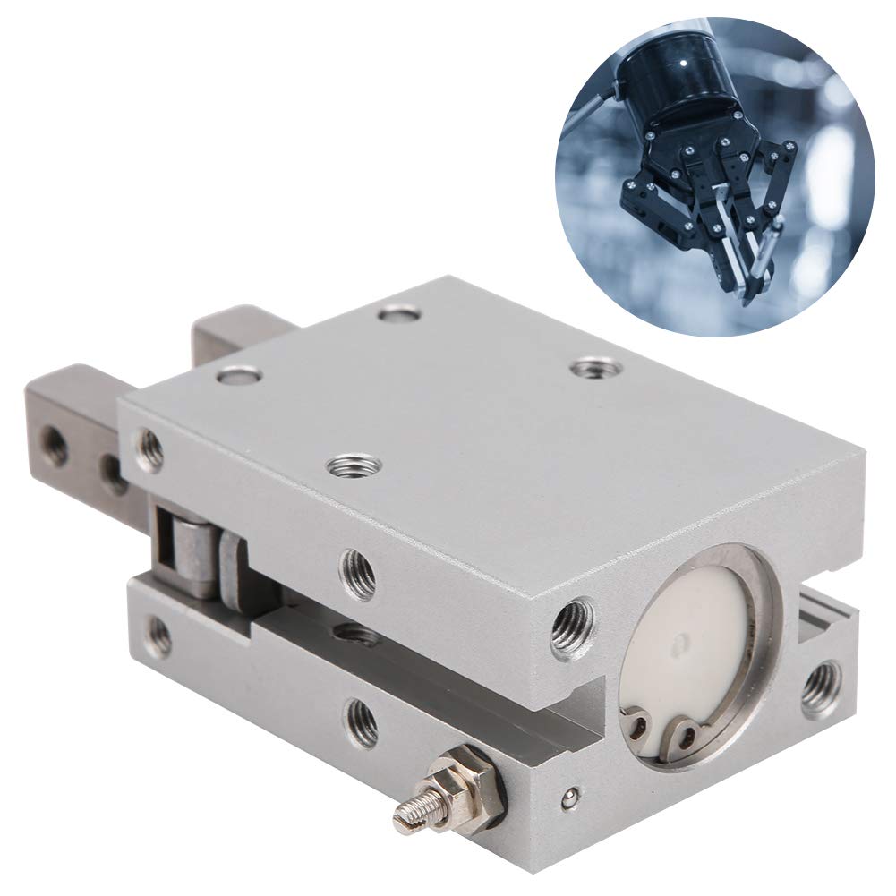 Cilindro neumático MHC2 de doble efecto con cuerpo de aleación de aluminio ligero, diseño compacto y alta fiabilidad para automatización industrial, modelo MHC2-20D