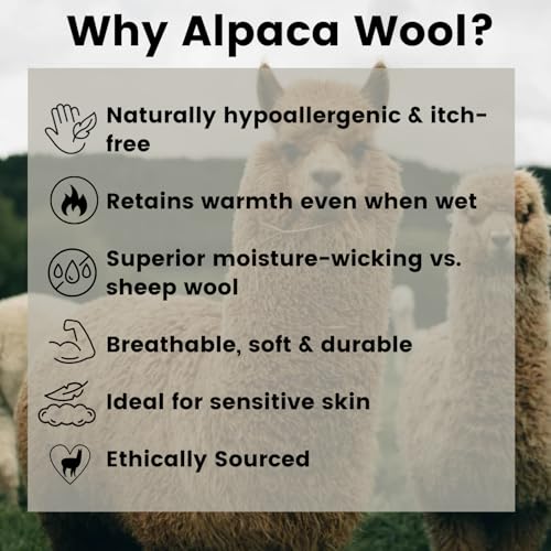 Alpaca Wool Socks - Made in the USA, Athletic Crew Sock for Running, Hiking, Work, Men and Women, Lightweight3