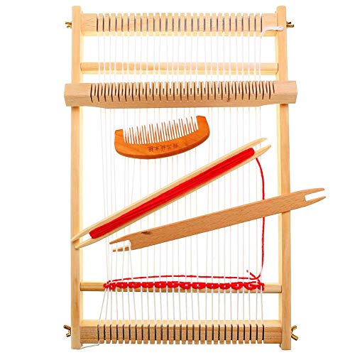 Métier à tisser en bois Froiny avec laine et crochet pour couture