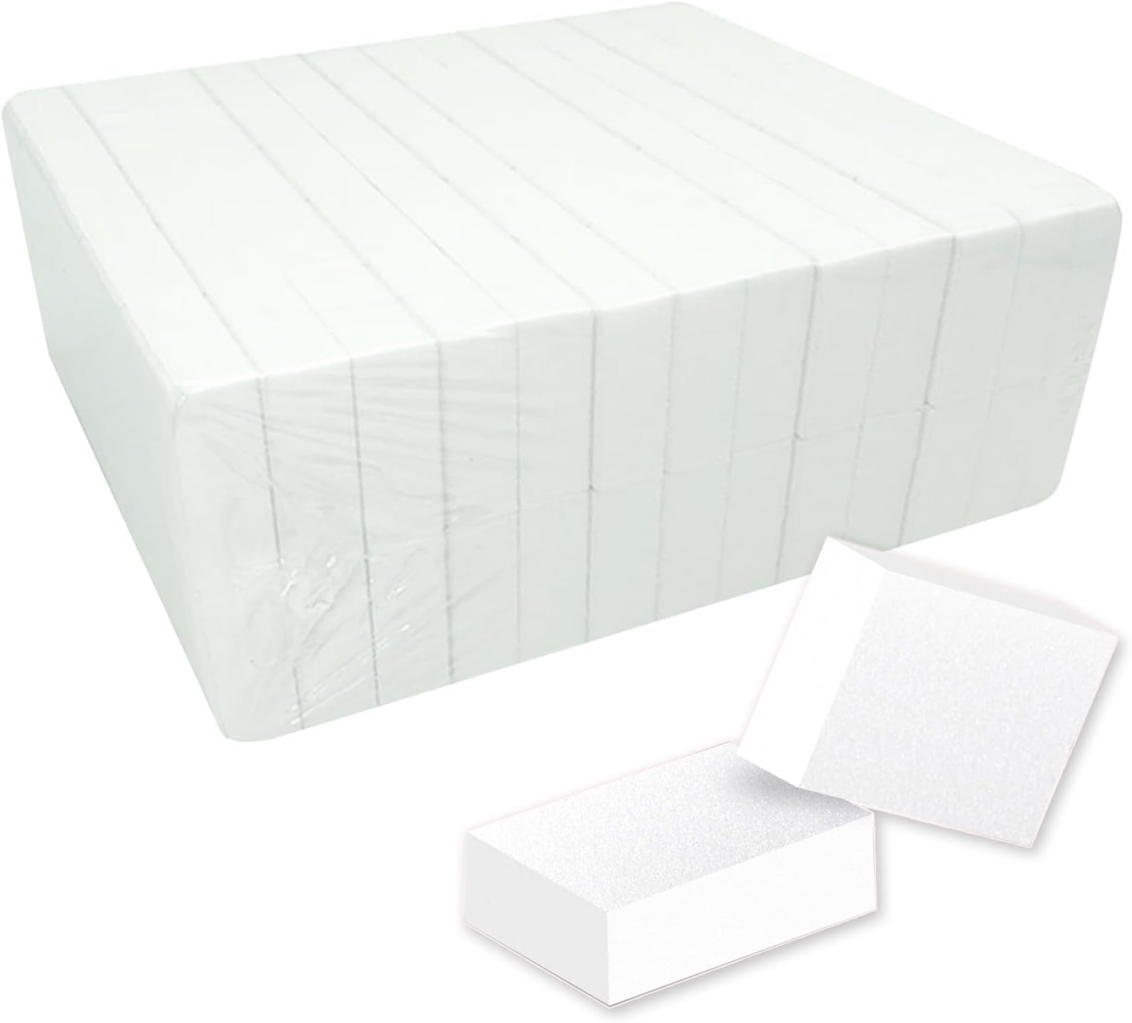 - Nail Buffer Mini Block Files, 100/120 Grit for Acrylic Nails, 130 Count (White)