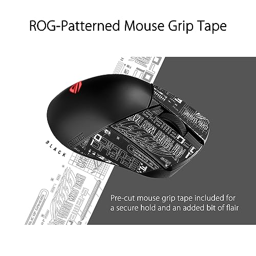 ASUS ROG Gladius III Wireless Aimpoint Gaming Mouse – Right-Handed Ergonomic, 79g, Tri-Mode Connectivity, 36K DPI, up to 119Hr Battery, Hot-Swappable Switches, PC/Mac Support - Black by ASUS - Used condition - Image 8