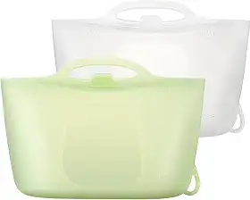 Bolsa esterilizadora de micro-ondas de silicone XL | Sacos esterilizadores de bomba de leite para mamadeiras/chupetas, sacos reutilizáveis para esterilização a vapor para viagens e uso doméstico, 2