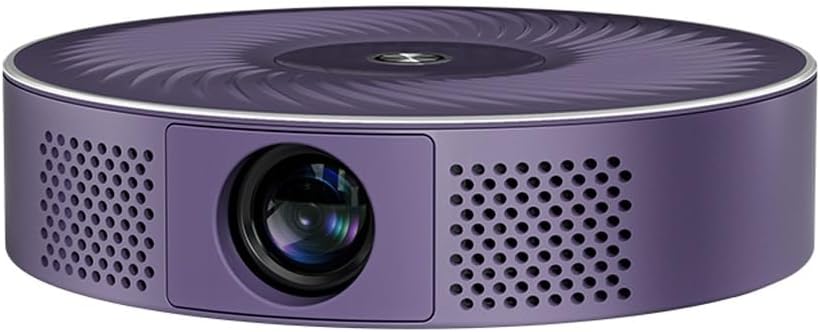 Projector Smart Home Small Portable Projector Bedroom Living Room Wall Home Theater Mobile Screen(Black)