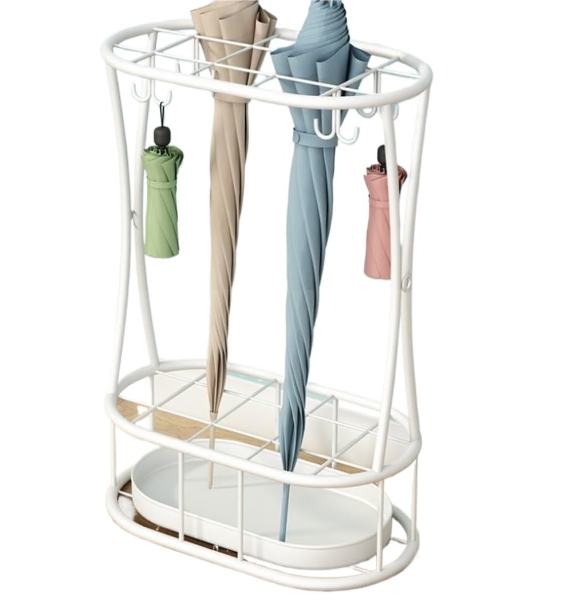 Porte-parapluies grande capacité pour éviter les sols mouillés dans l'entrée de maison