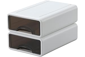 kayyuki 2-Drawer Desk Storage Box for Home or Office