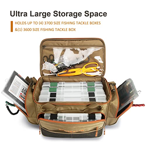 Moishow Fishing Net-Fishing Tackle Bags,Fishing Bag For Saltwater Or Freshwater (#Khaki) Tackle Box Bag #TOP6