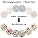 ORIGACH 6 Pack Flowers Embroidery Kits for Beginners, DIY Starter Hand Embroidery Kit with Floral Wreath Wildflower & Butterfly Patterns and Instructions for Adults Women Crafting