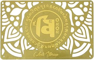 Feng Shui Anti-Disease Exorcism Golden Card Amulet