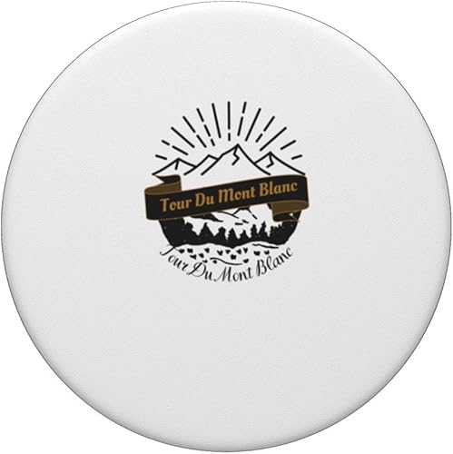 Miniatura 3 de Tour Du Mont Blanc PopSockets PopGrip estándar de recuerdo de vacaciones retro vintage
