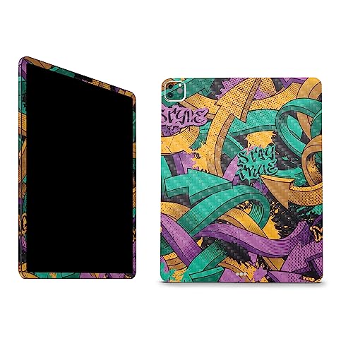 Image of MightySkins Carbon Fiber Skin Compatible with Apple iPad Pro 12.9 inch M2 6th Gen (2022) Full Wrap Kit - Tertiary Arrows | Protective Durable Textured Carbon Fiber Finish | Made in The USA