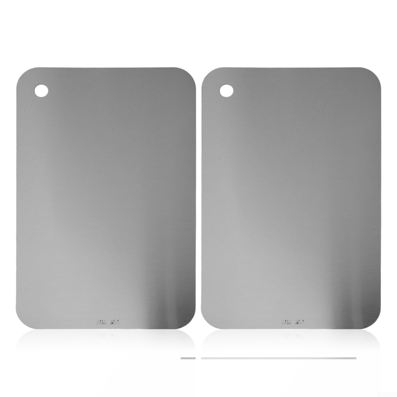 Planche à découper en acier inoxydable double face pour une cuisine saine