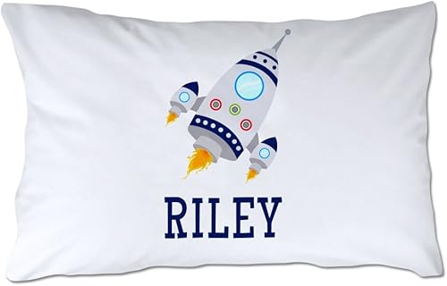 Funda de almohada personalizada para cohetes