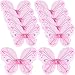 10 Pieces Fairy Wings Butterfly Wings Dress up Wedding Decoration Costume Birthday Halloween Party Favors for Kids (Pink)