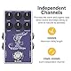 Donner Tape Delay Pedal,Stereo Delay Pedale für E-Gitarre,Analog Delay Pedal mit Echo Effekt, Weißes Tape Gitarren Pedal,True Bypass