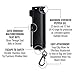 SABRE RED Safe Escape, 3-in-1 Car Safety Tool - Seat Belt Cutter and Window Glass Breaker, Maximum Police Strength Black Pepper Gel Increases Accuracy, 25 Bursts, with Key Chain Snap Clip, One Size