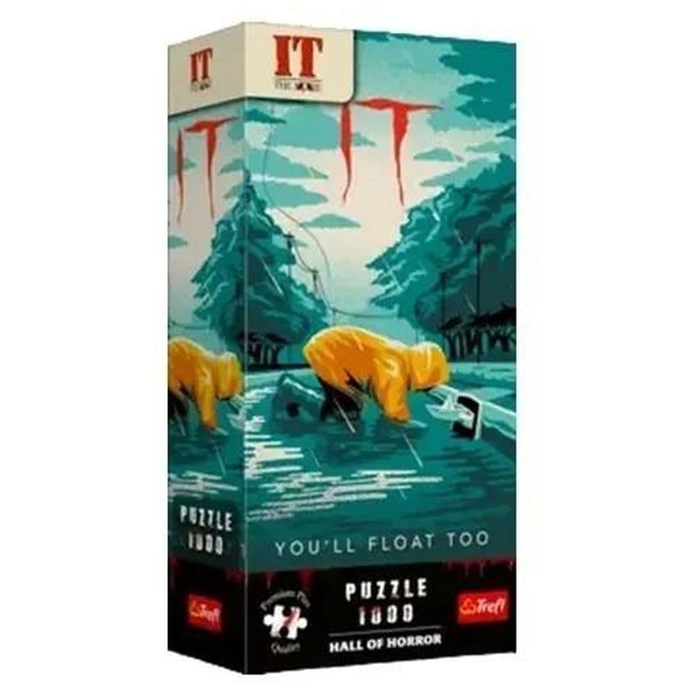 Trefl Premium Plus Quality Hall of Horror Puzzle: It - 1000 Pieces, A Dark and Horror Atmosphere Series, Perfectly Compatible Pieces, for Adults and Teens Ages 14+