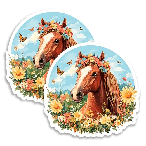 Imanes decorativos con diseño de caballo 4 pulgadas pack 2 miniatura 1